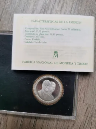 Moneda 200 Pesetas Plata Madrid Capital Europea