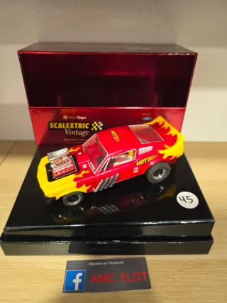 Scalextric Vintage Ford Mustang Hot Rod Rojo