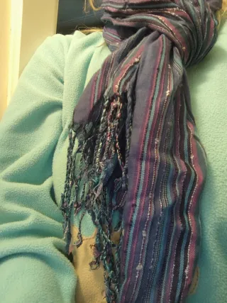 Set 3 Sciarpe Donna Blu e Viola