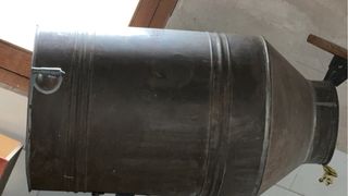 Bidón zinc antiguo con grifo original