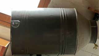 Bidón zinc antiguo con grifo original