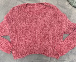 Maglioncino rosa in ciniglia