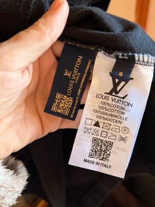 Camiseta Louis Vuitton Negra Hombre