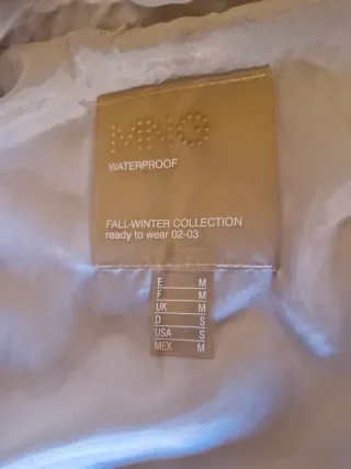 Abrigo largo acolchado impermeable MANGO