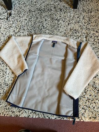 Casaco Patagonia Full Zip Bege e Azul