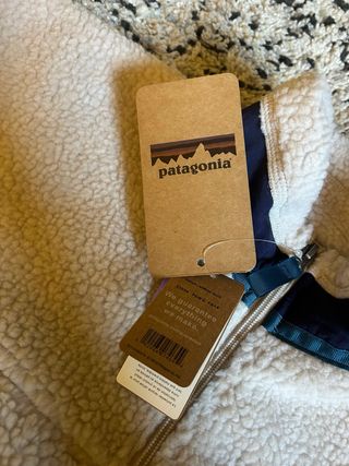 Casaco Patagonia Full Zip Bege e Azul