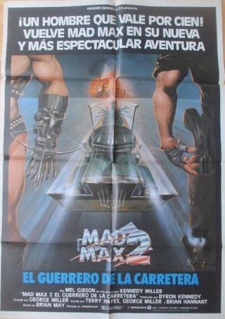 Cartel  De Cine Mad Max II El Guerrero