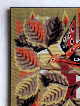 Tapiz mural de J.C. Bissery - Vintage 60s