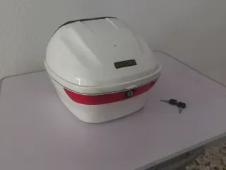 Maleta Baúl Moto Baolima Blanca