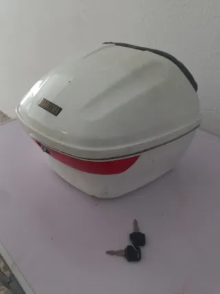 Maleta Baúl Moto Baolima Blanca