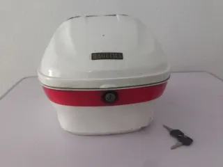 Maleta Baúl Moto Baolima Blanca