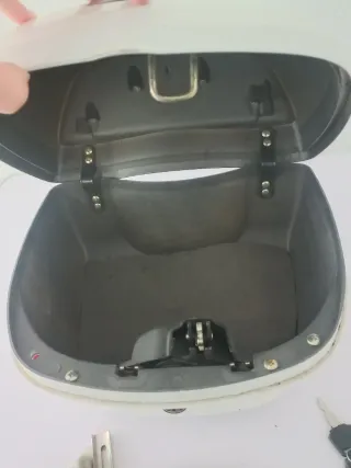 Maleta Baúl Moto Baolima Blanca