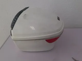 Maleta Baúl Moto Baolima Blanca