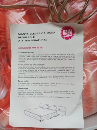 Manta muy suave Eléctrica Daga Matrimonio