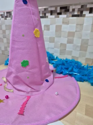 Sombrero rosa disfraz infantil