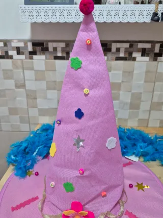 Sombrero rosa disfraz infantil