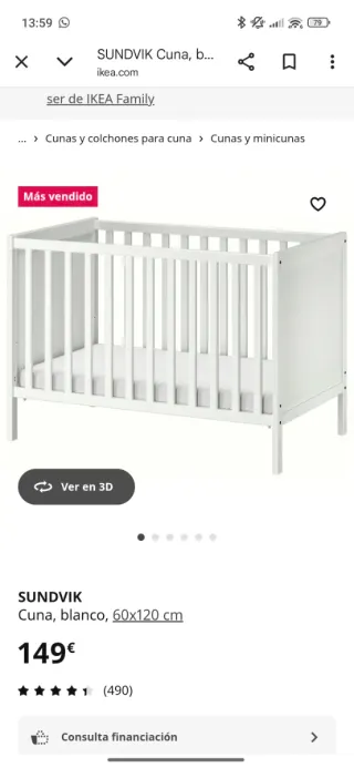 Cuna Ikea Blanca