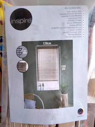 Persiana madera LEROY 120x150cm sin estrenar