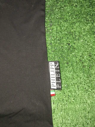 T-shirt Philipp Plein nera con strass