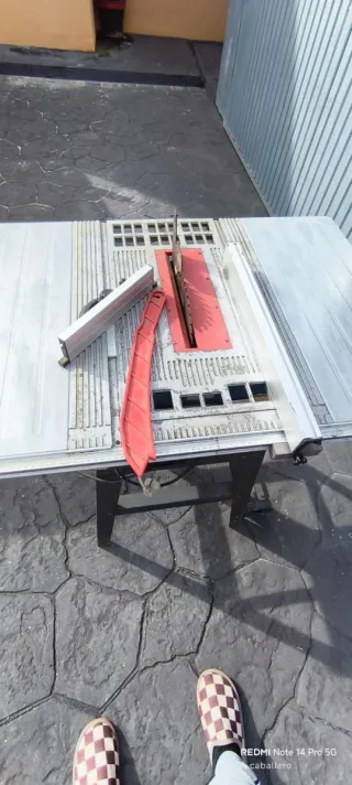 Mesa de corte para carpintería