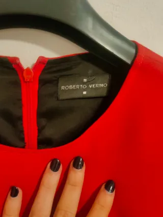 Vestido Rojo Roberto Verino Talla S