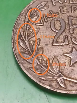 Moneda 25 céntimos Menorca 1937