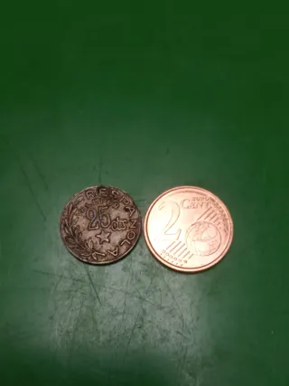 Moneda 25 céntimos Menorca 1937
