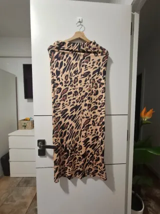 Falda larga estampado animal print