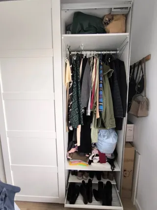 Armario vestidor blanco Ikea