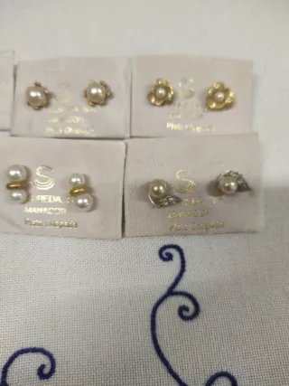 Pendientes Suredas Plata Chapada Oro Nuevos