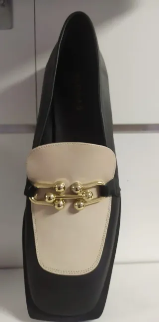Zapatos Alohas Talla 41 Beige/Negro