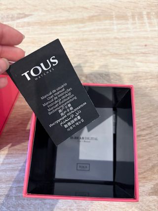 Reloj Tous Nuevo Correa de Goma y Plata