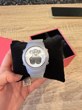 Reloj Tous Nuevo Correa de Goma y Plata