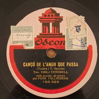 Lote 6 Discos pizarra 78rpm Canción Catalana