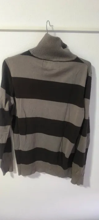 Jersey Koroshi fino rayas gris/negro T.L