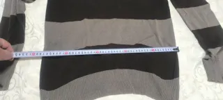 Jersey Koroshi fino rayas gris/negro T.L