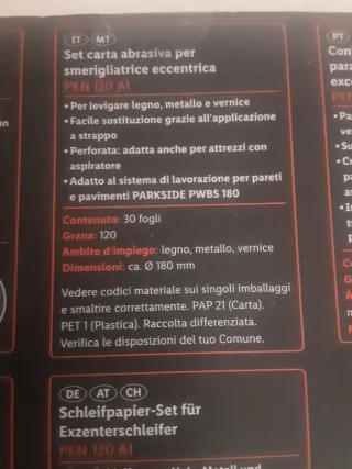 Lijas para lijadora excéntrica Parkside