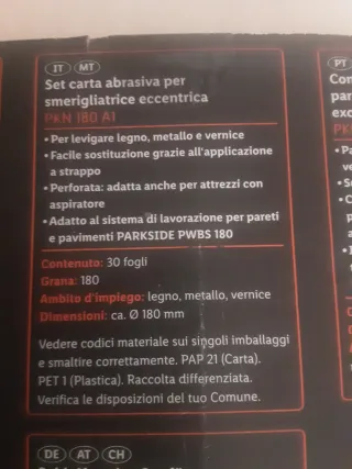 Lijas para lijadora excéntrica Parkside