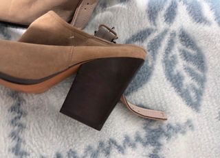 Zapatos Mules/Botín de Ante Next - Color Nude/Taup