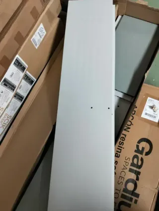 Armario de resina Coimbra gris 62,5x39x169 cm