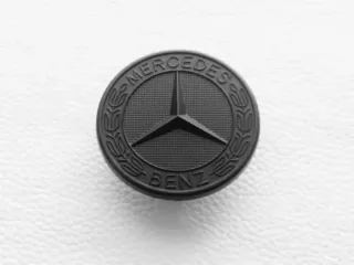 Logo Emblema Capó AMG Mercedes Negro Mate