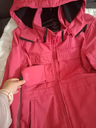 Abrigo invierno mujer rojo