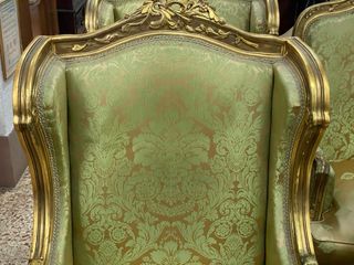 Pareja Sillones Butacas Doradas