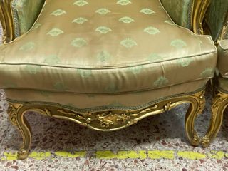Pareja Sillones Butacas Doradas