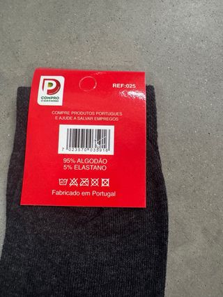 16€ 12pares meias em algodão macio remalhada