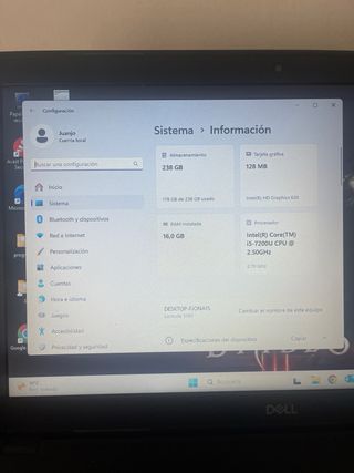 Portátil Dell Negro