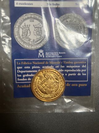 Moneda Reyes Católicos 4 Excelentes Segovia
