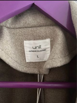 Chaleco paño beige con cinturón