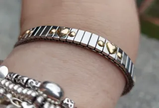 Bracciale Cuori Oro Giallo 750