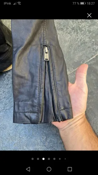 Chaqueta Piel Negra Norton sin rozes Talla XS.